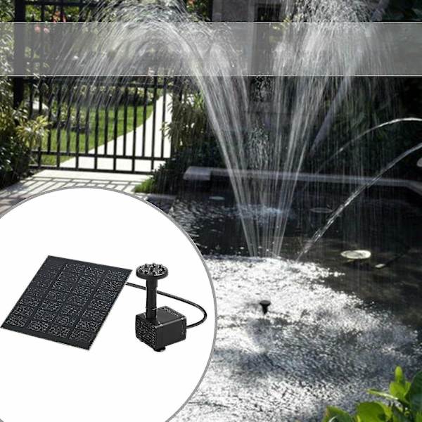 Solar Fountain Vandpumpe Power Panel Fountain Pool Havevanding 200l/t