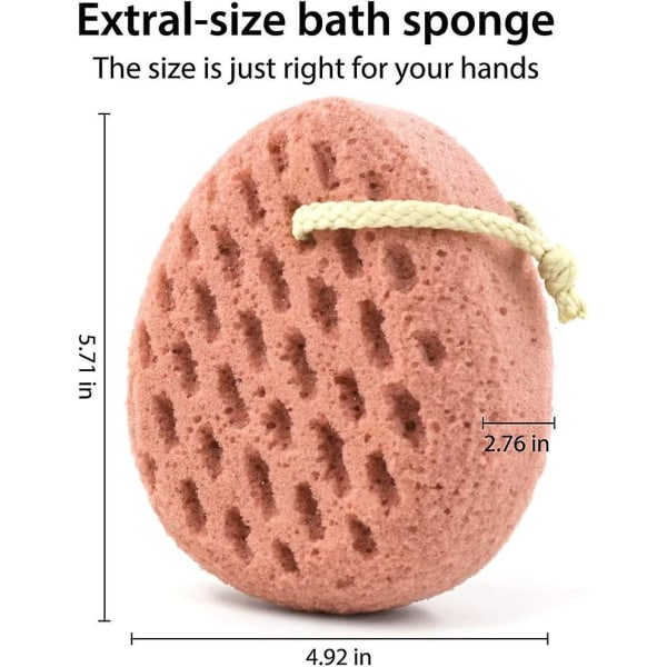 Badsvamp, Svamp Luffa Kroppsskrubber, Duschpuff Rengöring Luffa Svamp, Dusch Använd Svamp (2.)