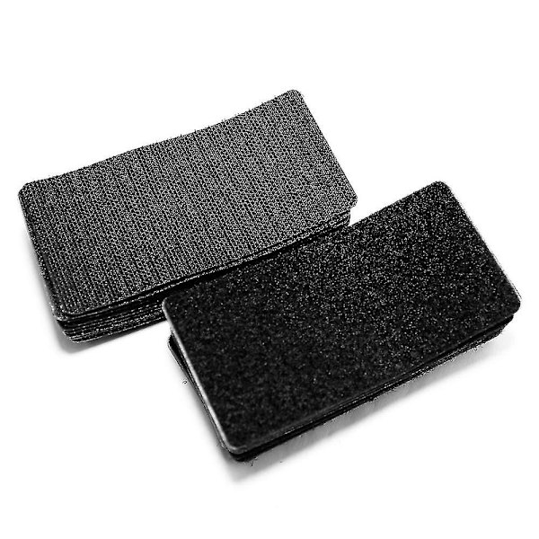 2 X 4 tum - 15 set - Självhäftande fyrkantig krok- och ögletejp - Kraftiga remsor - Sticky Back Fener