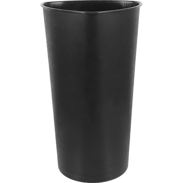 Robuste plastbaljer ideelle til kontor- og altanblomster Sort Black 33x19cm