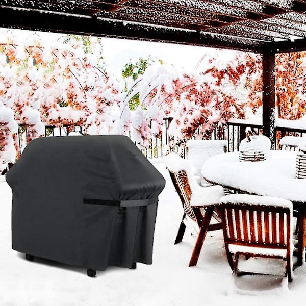 420d Oxford kangasgrillin cover Hopeapäällysteinen cover säilytyspussilla 145*61*117cm