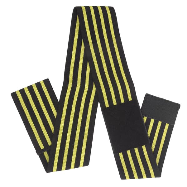 Armbåge Kompressionsärm Stödbandage Svart Gula Ränder