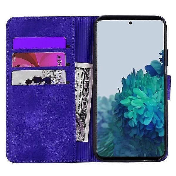 Plånboksfodral för S21 Fe 5g PU-flipfodral Mandala Purple