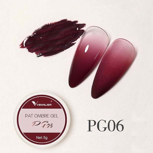 Venalisa Pat Ombre Gel New Arrival Fast Gradient Painting Gel Diy Creamy Texture Nail Gel Polish Manikyyrilakat Kiinteä UV-geeli PG06