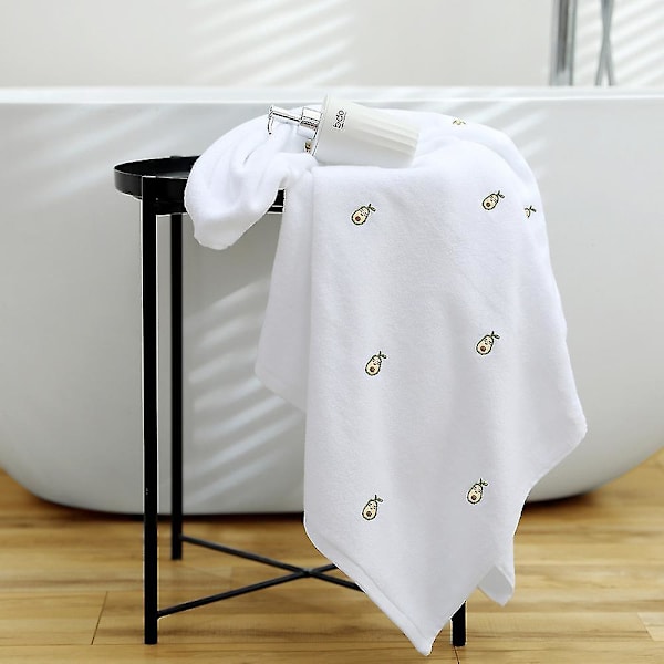 Badlakan Absorberande Snabbtorkande Badlakan Mjuk tvättlapp Badlakan Badrum Hem Avocado White 70x140cm
