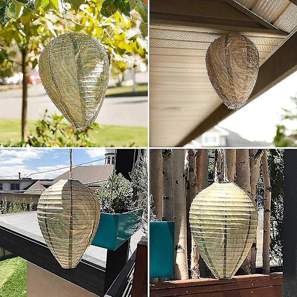 4 stycken Hornet's Nest Baiting Hanging Insect Repeller Giftfri pappersavskräckande bi