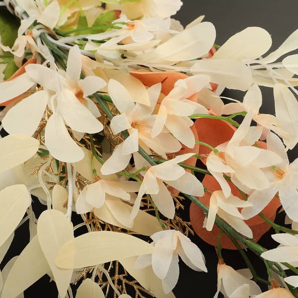 Konstgjorda Blommor Swag Bröllopsbåge Dekoration Välkomstskylt