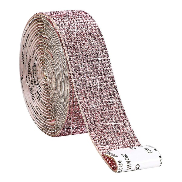Selvklæbende Rhinestone Strip Diamond Bling Crystal Ribbon Sticker Wrap