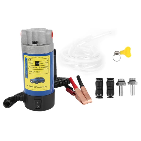 12V oljeöverföringspump 1‑4L/MIN 100W vätskebytesutsug för bilmotorcykelbåtar