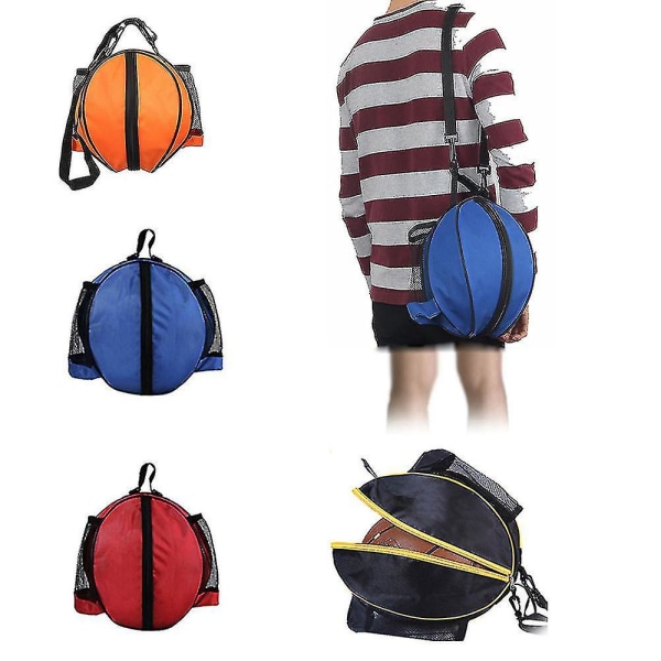 Sportsbold bæretaske, fodbold volleyball basketball taske, skuldertaske og håndtaske Blue