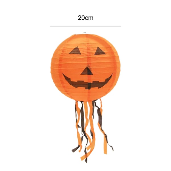 Halloween Ghost Paperi Lyhty Riippuva Koriste Simulaatio Halloween Pumpkin Ghost Koristeellinen rekvisiitta kotipuutarhajuhliin Pumpkin With Tassels
