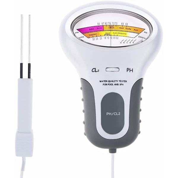 Vedenlaadun PH-testeri CL2 digitaalinen klooritesteri PH-mittari, 1kpl -