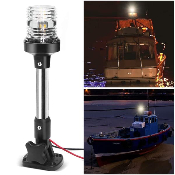 Justerbar Båtljus Vikbart LED Navigationsljus Akterljus