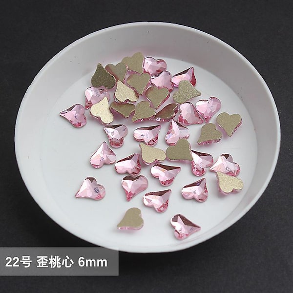 Tukku Vaaleanpunainen Multi Style Tasainen Selkä Kynsi Strassikivi Erikoismuotoiset kristallit Nail Art Stones 3D Henkilökohtainen koristelu 22-100pcs