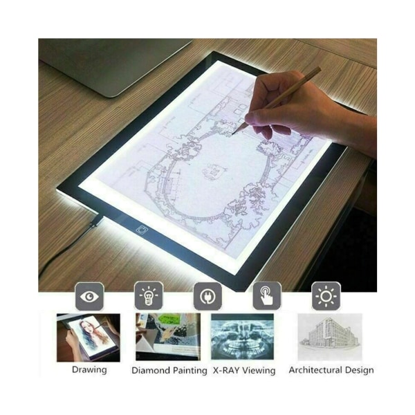 A4 LED Light Tracing Board Justerbart ljus