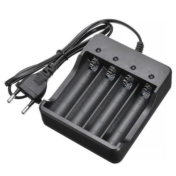 18650 batteriladdare, 4-platsers litiumbatteri smart laddare