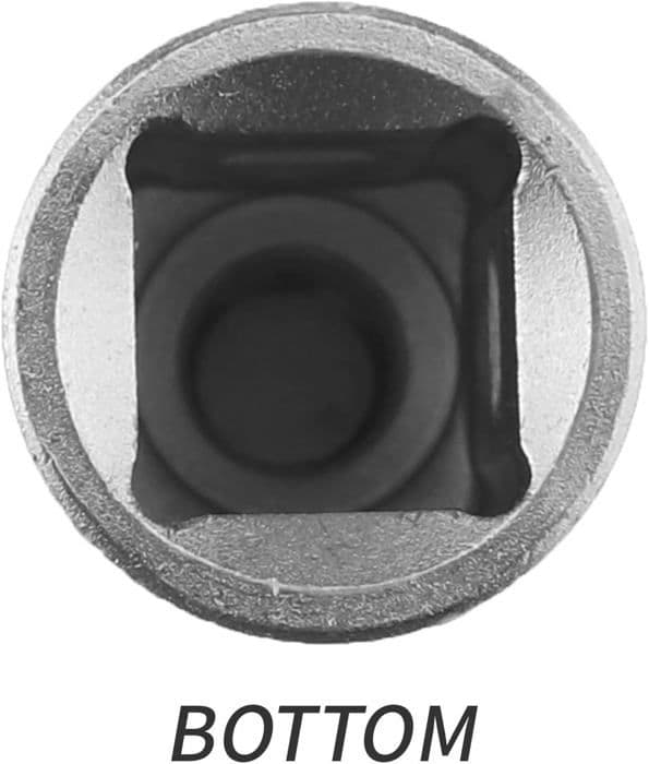 Sæt med 12 1/2\" sekskantede slagtoppe med forkromet CR-V-rifling, størrelser H5 til H22 - Længde 55 mm