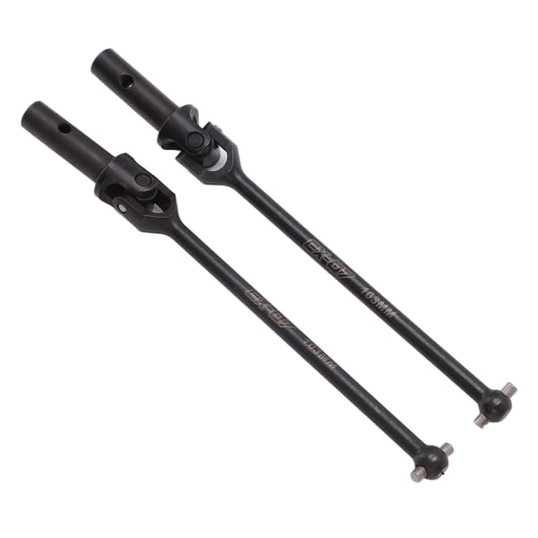 2 stk. Sort Høj Hårdhed RC Universal Front Drivaksel til ZD Racing 1/7