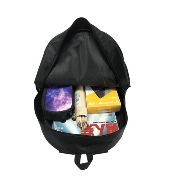【BQ】17\" Enkeltlags skoletaske Ronaldo stor kapacitet - FF1-