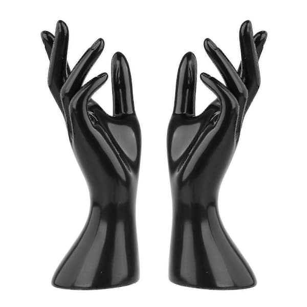 【BQ】Kvinnelig displayhånd for ringfotografering - 1 par Black