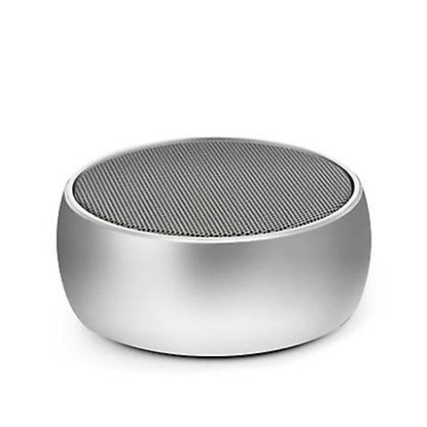 Bluetooth kaiutin Kannettava Mini Bluetooth kaiutinkortti Langaton metallinen pieni kaiutin hopea silver