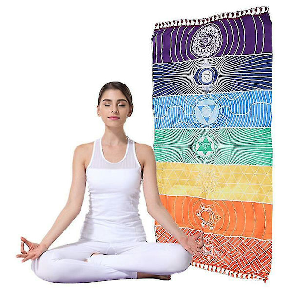 Snabbtorka badhanddukar Utskrift Badhandduk Tofs Yogamatta Simsjal Strandhandduk