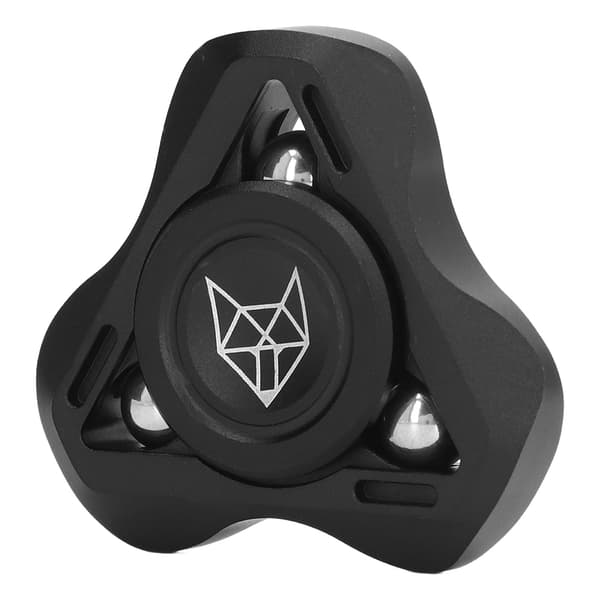 Metal Fidget Håndlegetøj Stressaflastning Rotation Sensorisk Legetøj til Børn Voksne Sort