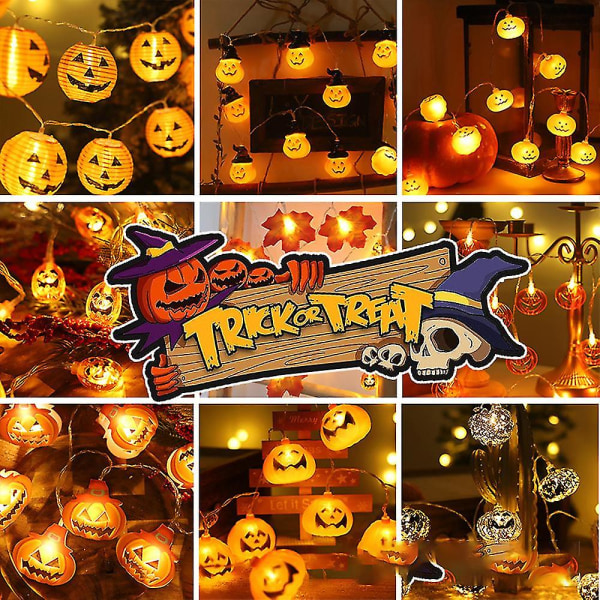 Led String Lights, pumpa Lights batteridriven, för Thanksgiving