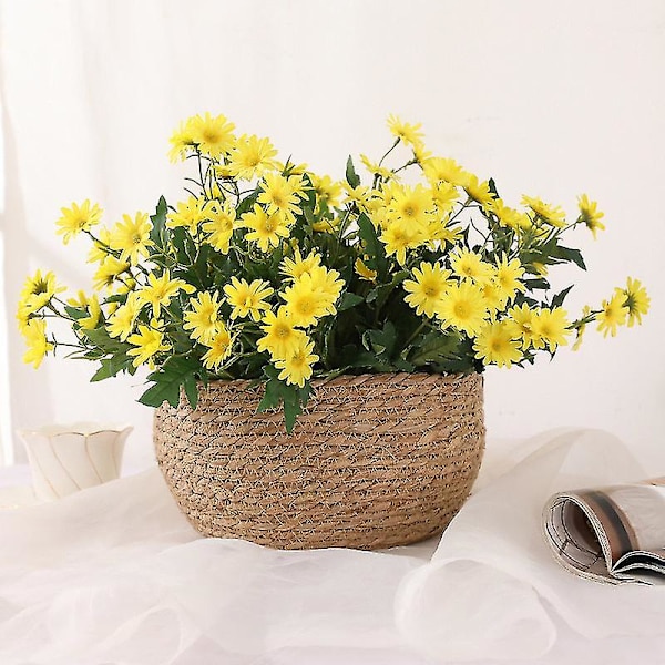 5 stk Kunstige Blomster Silk Daisy Kunstig Daisy Til Hjem Bryllupsdekoration Purple