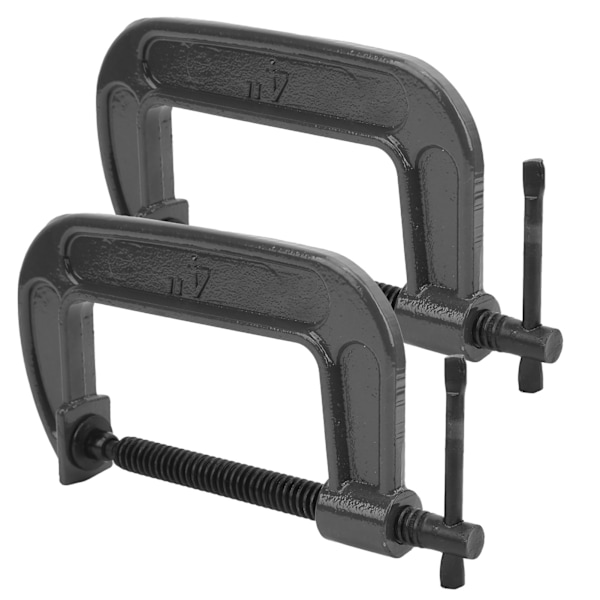 2 st G-Klämmor Set - G-Typ & C-Typ Träbearbetningsverktyg, Hållbar Formbart Stål Hardware