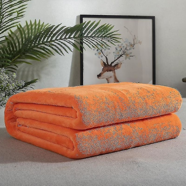 Täckefilt Mikrofiberflanell Mjuka filtar för bäddsoffa till soffa Ultravarma för alla årstider Gratis frakt Xinda Blue 100*150cm