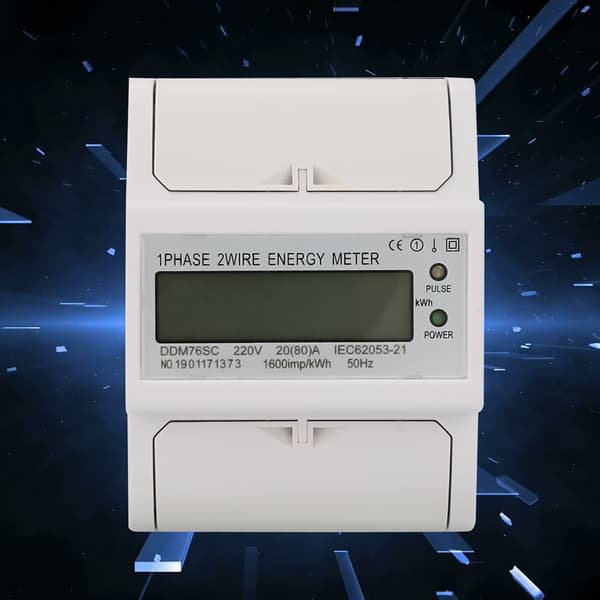 Enfas 4P LCD DIN-skena elmätare energimätare DDM76SC 20-80A