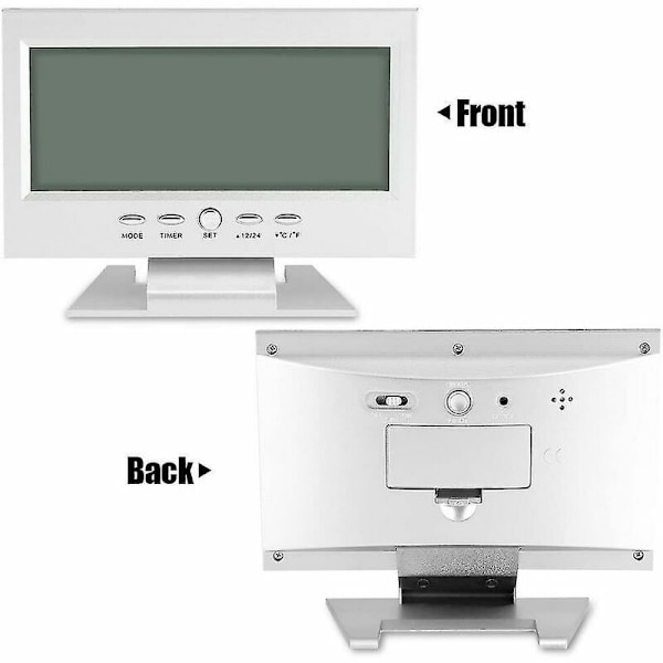 Digitalt ur Multifunktionelt kalender Desktop Digitalt LCD-vækkeur