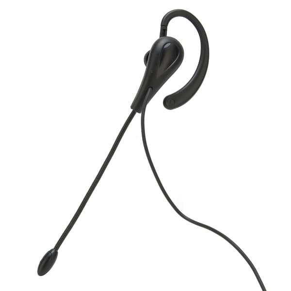 Single Sided Ear Hook Headset with Microphone for Customer Service on Laptop and Mobile Phones