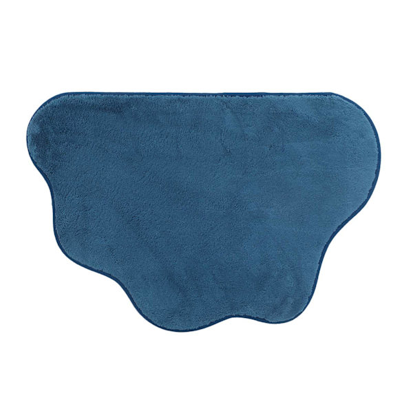 Badeværelsesmåtte Vandabsorption Brusebad Tæppe Køkken Soveværelse Gulvmåtte Vaskbart tæppe skridsikkert Badeværelsestilbehør Boligindretning Lake Blue 50x80cm