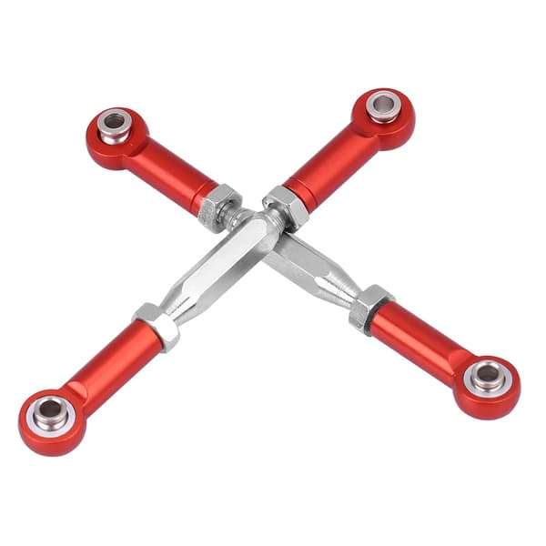 Aluminiumslegering Affjedringsarme til HIMOTO E10MTL E10MT E10BP 1/10 RC Bil Rød