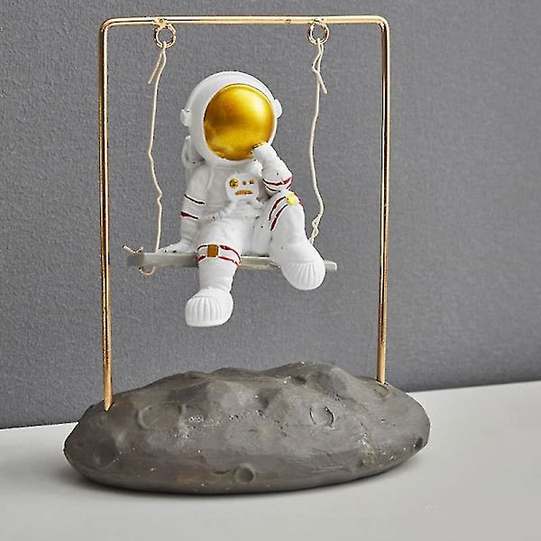 Stimulering Astronaut Ormament Med Gunga Slitstark Långvarig Avtagbar Unik Modedräkt För Reflection
