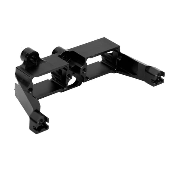 Differential Lås Servo Montering Beslag Aluminium Legering RC Styring Servo Montering og Skruer til 1/10 RC Bil Sort