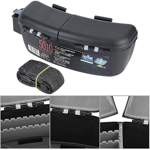 Bärbar fiskebete, redskapslåda Midjehållare Lure Organizer case