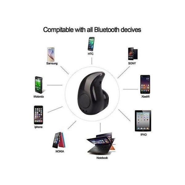 Bærbar mini trådløs hodetelefon Bluetooth-øretelefon