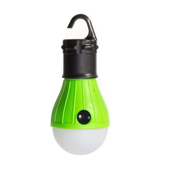 Batteridriven campinglampa, bärbar led-lampa för tält, 3 ljuslägen, passar för camping, vandring, fiske, power , batteri ingår, pa Hook green