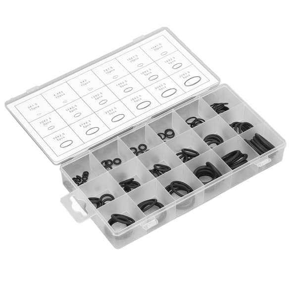 125PCS O-ringssortiment Multifunktionell Gummi Slitstark Tätningsbricka Packningssats