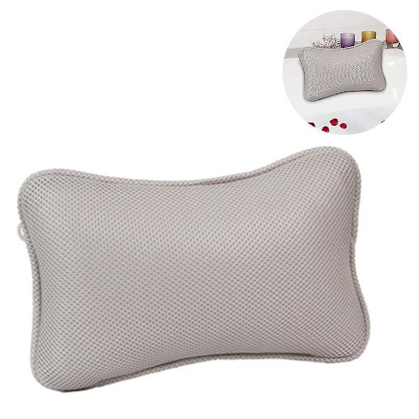 Badkudde med 2 sugkoppar nackkudde gjord av polyester Snabbtorkande Enkel rengöring - Comfort badkudde