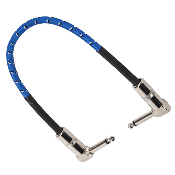 6,35 mm Gitarr Effektpedal Kablar Anslutningskabel Pedal Kabel Rät Vinkel Sladd Gitarrtillbehör