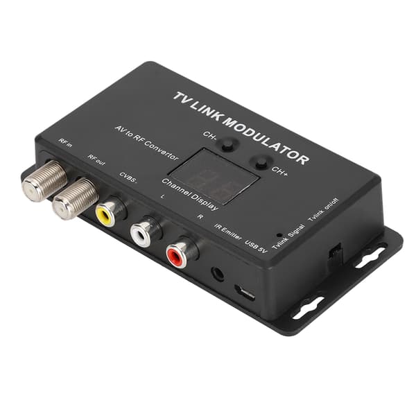 UHF TV-Link Modulator - AV til RF-omformer med IR-forlenger