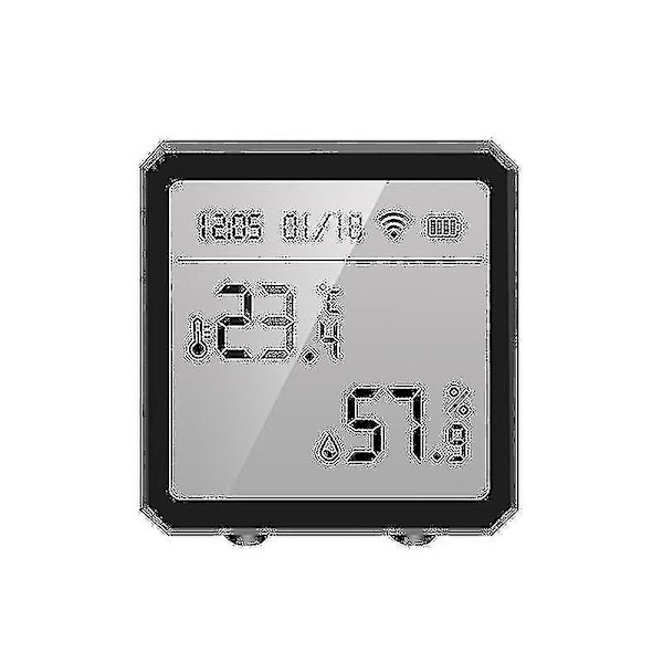 Smart Wifi Termometer Hygrometer Stemmekontroll Trådløs Romtemperatur Fuktsensor Batteri