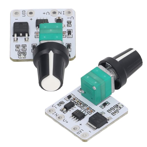2st LED Dimmer Switch Steglös Justering Konstant Spänningskontrollmodul DC 6-24V