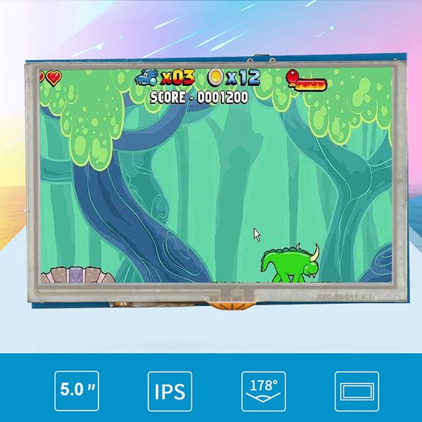 Touch Screen 5 tommer HDMI LCD HD-skærm til Raspberry PI3 PI2/B-skærm