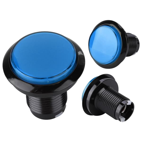 Stor blå rund LED-lampe til DIY Arcade Machine Games