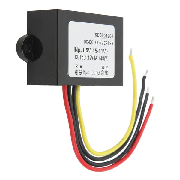 5V til 12V 4A Vanntett DC Boost Converter Overspenningsbeskyttelse Spenningsregulator